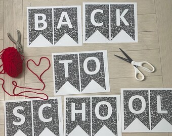 Personalized Composition Notebook Banner, Set of 3