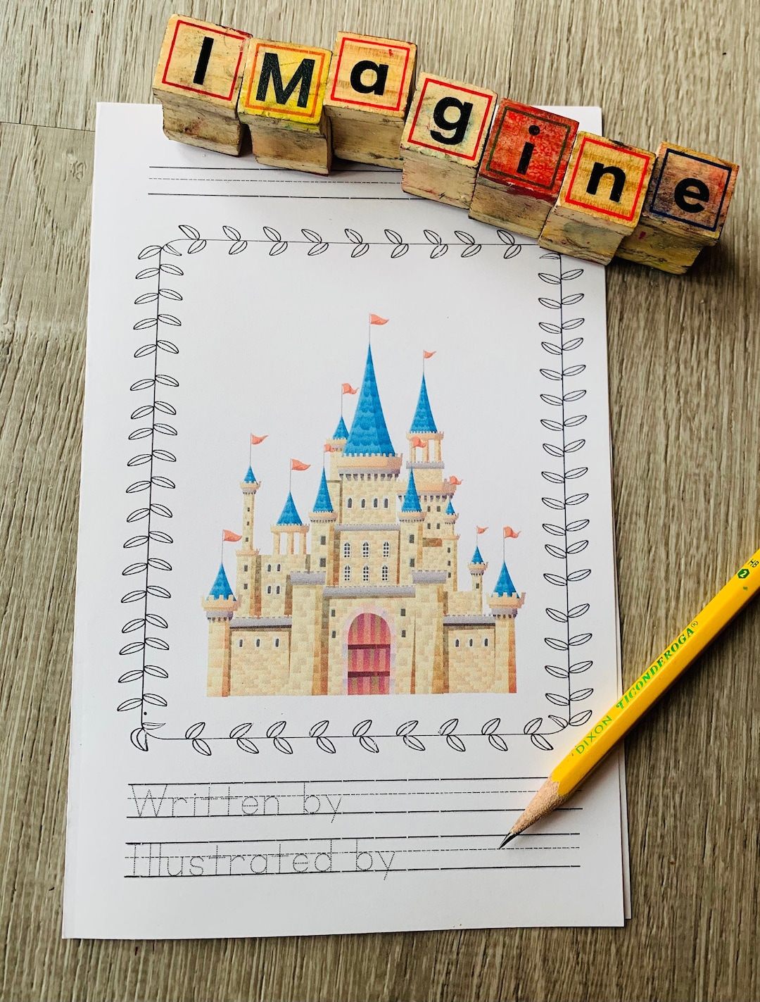Printable Fairy Tale Book Template With Popsicle Stick Puppet Cut Outs ...