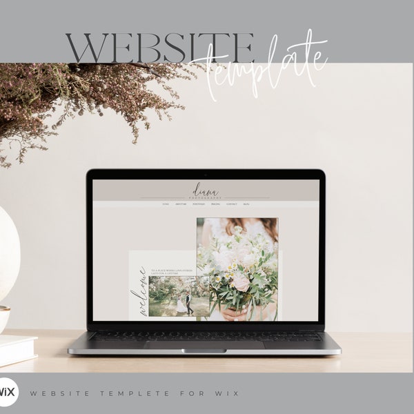 Photography Website | Wedding Photographer Website Template | WIX Website Template Design | Web Design | Wix Theme | Website Wix