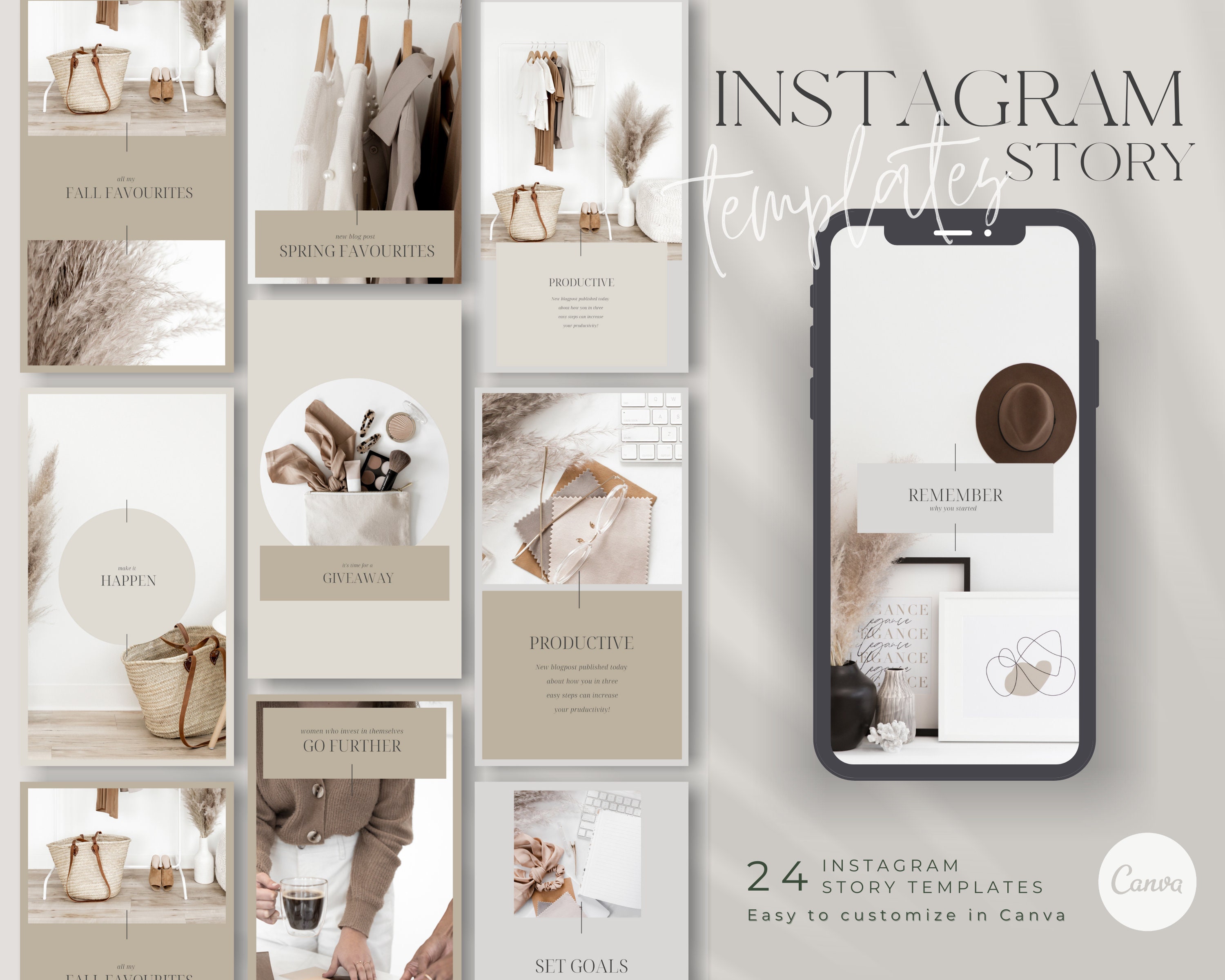 Instagram Templates Instagram Stories Social Media Etsy