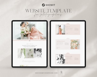 Showit Website Template for Photographers | Wedding Photographer Website Template | Photographer Website | Web Design | Showit Template