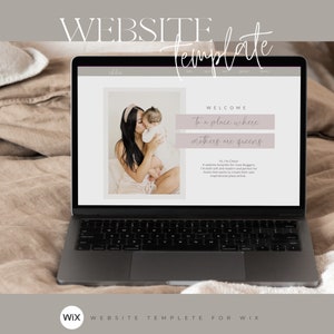 Feminine Wix Blog Template: Pink Boho Design