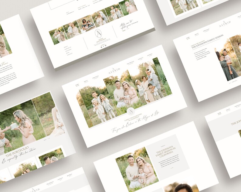 Showit Website Template for Photographers Family image 3