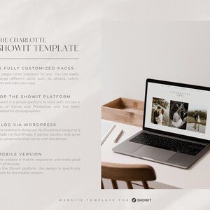 Showit Website Template for Photographers Wedding image 4