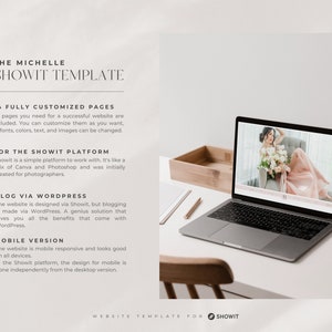 Showit Website Template for Photographers Wedding Photographer Website Template Photographer Website Web Design Showit Template image 3