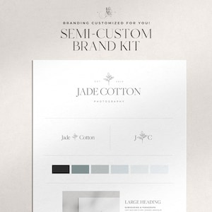 Elegant Semi-Custom Brand Kit: Logo & Brand Manual