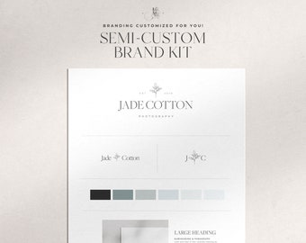 Semi-Custom Branding Package | Premade Branding Package | Brand Kit | Premade Logo | Branding for photographers | Logo for photographers