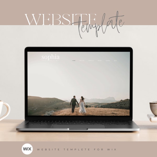 Photography Website | Wedding Photographer Website Template | WIX Website Template Design | Web Design | Wix Theme | Website Wix