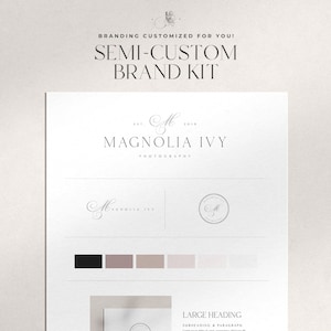 Magnolia Ivy: Semi-Custom Brand Kit for Photographers
