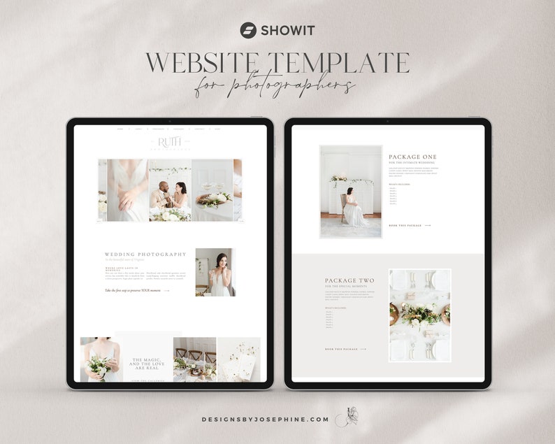 Showit Website Template for Photographers Wedding Photographer Website Template Photographer Website Web Design Showit Template image 1