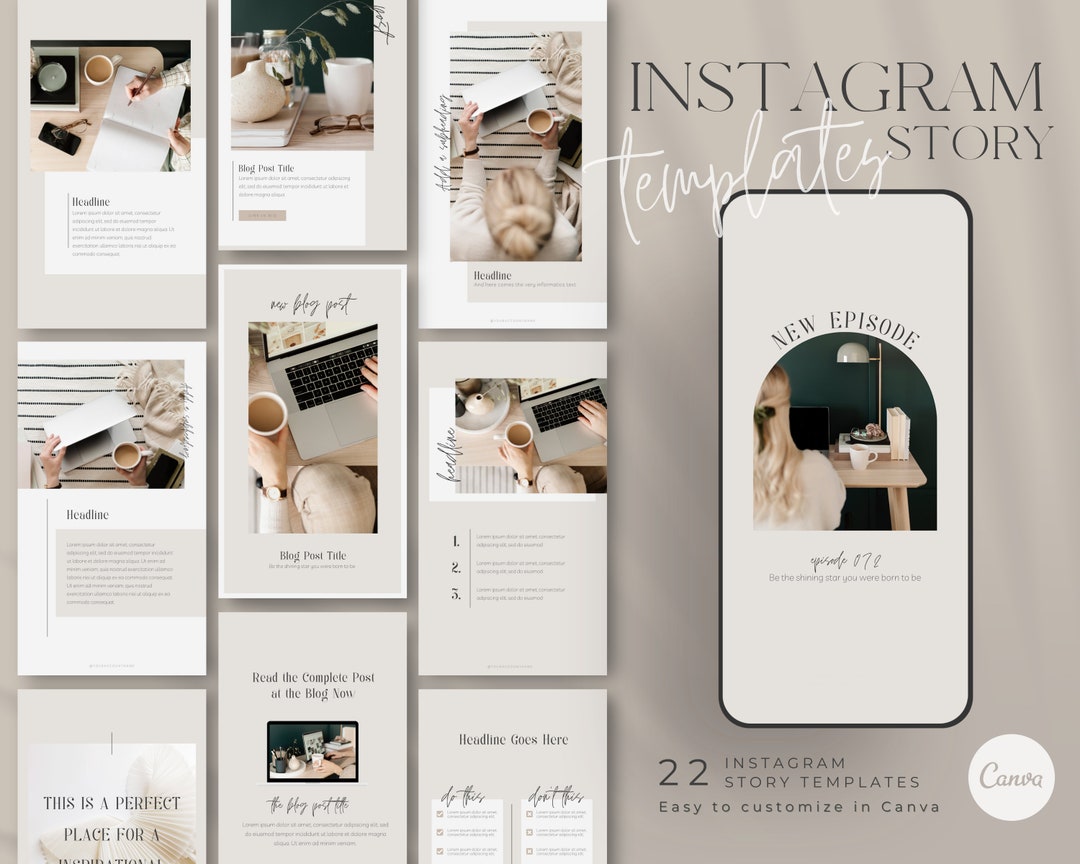 Instagram Templates Instagram Stories Social Media - Etsy