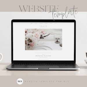 Wedding Planner Website | Wedding Photographer Website Template | WIX Website Template Design | Web Design | Wix Theme | Neutral Colors