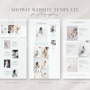 Showit Website Template for Photographers Wedding image 5