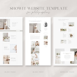 Showit Website Template for Photographers Wedding image 6