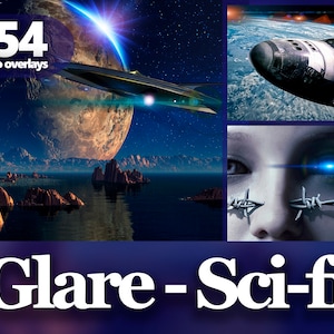 Light Effects and Lens Flare PNG Overlays – Sunlight Beams, Sci-Fi Glows and Natural Sunflare for Photoshop & Digital Art