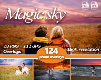 Magic romantic sky overlays png, Cloudy sky, Dramatic sky overlays, Digital background, Photoshop, Overcast sky, Sunset overlay