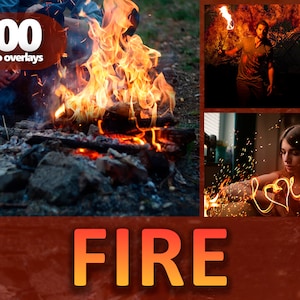 Sovrapposizioni PNG di fuoco e fiamme: scintille notturne, falò e effetti di combustione per Photoshop, manipolazione di foto e arte digitale
