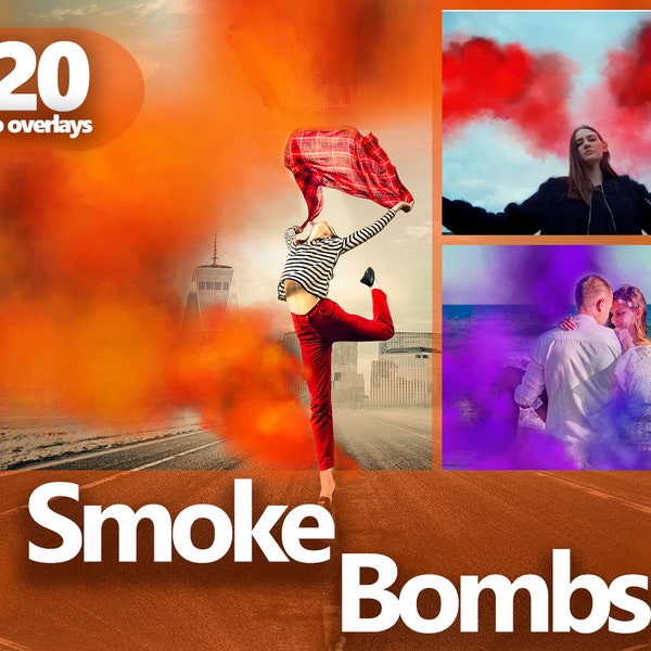 Smoke bomb overlays, Smoke PNG,  Colorful fog overlay, Colorful smoke photo overlays, Colored smoke grenade, Wedding overlays