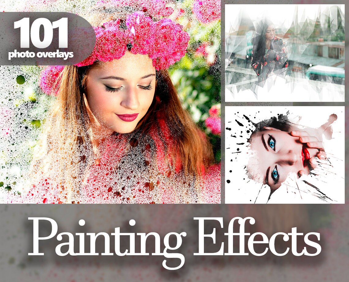 Overlays Digital overlays Painting Effects Watercolor Effect