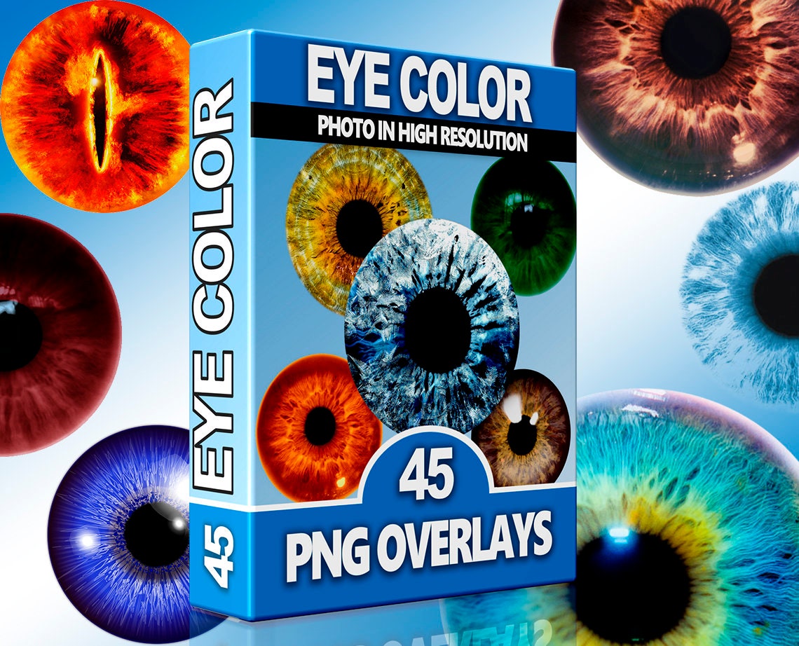 Eye Color Overlays Photoshop Contact Lens PNG Eye Color - Etsy