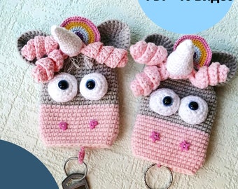 crochet keychain bolsa