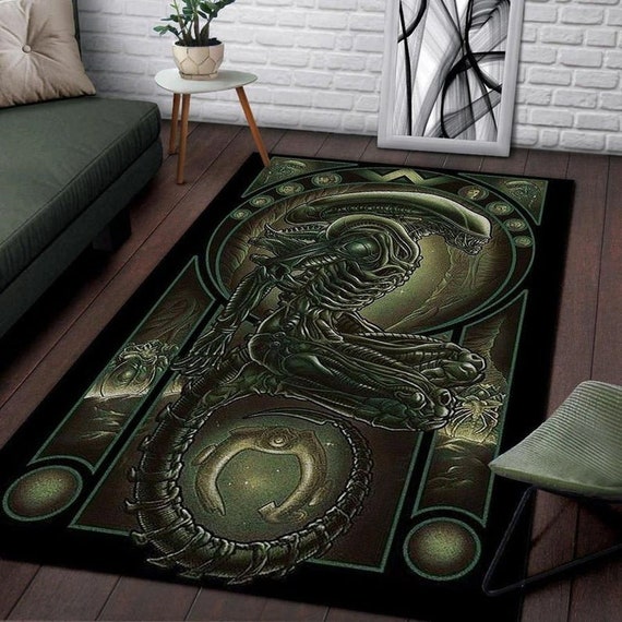 The Covenant Movie Alien Xenomorph Rug Rug Area Rug Etsy