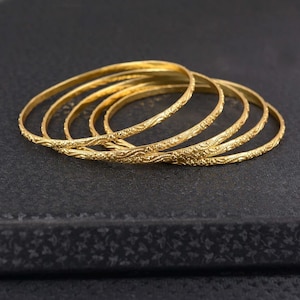 Indian Gold Bangle, Gold Filled Bangle, Gold Bracelet, Bangle, Gold Filled Bracelet, women Gold Bangle, Stacking Bangle, , Gold Bangles