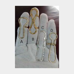 Arthritis finger splint for bcnding sideways lateral deviation sterling silver 925, brass or copper ring for Ehlers Danols, EDS