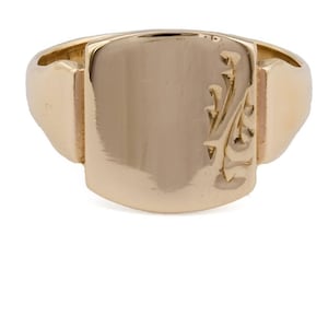 18k Gold Signet Ring, Gold Pinky Ring, Square Signet Ring, Signet Ring For Women, Statement Ring, Gold Rings For Women, Gift For Her