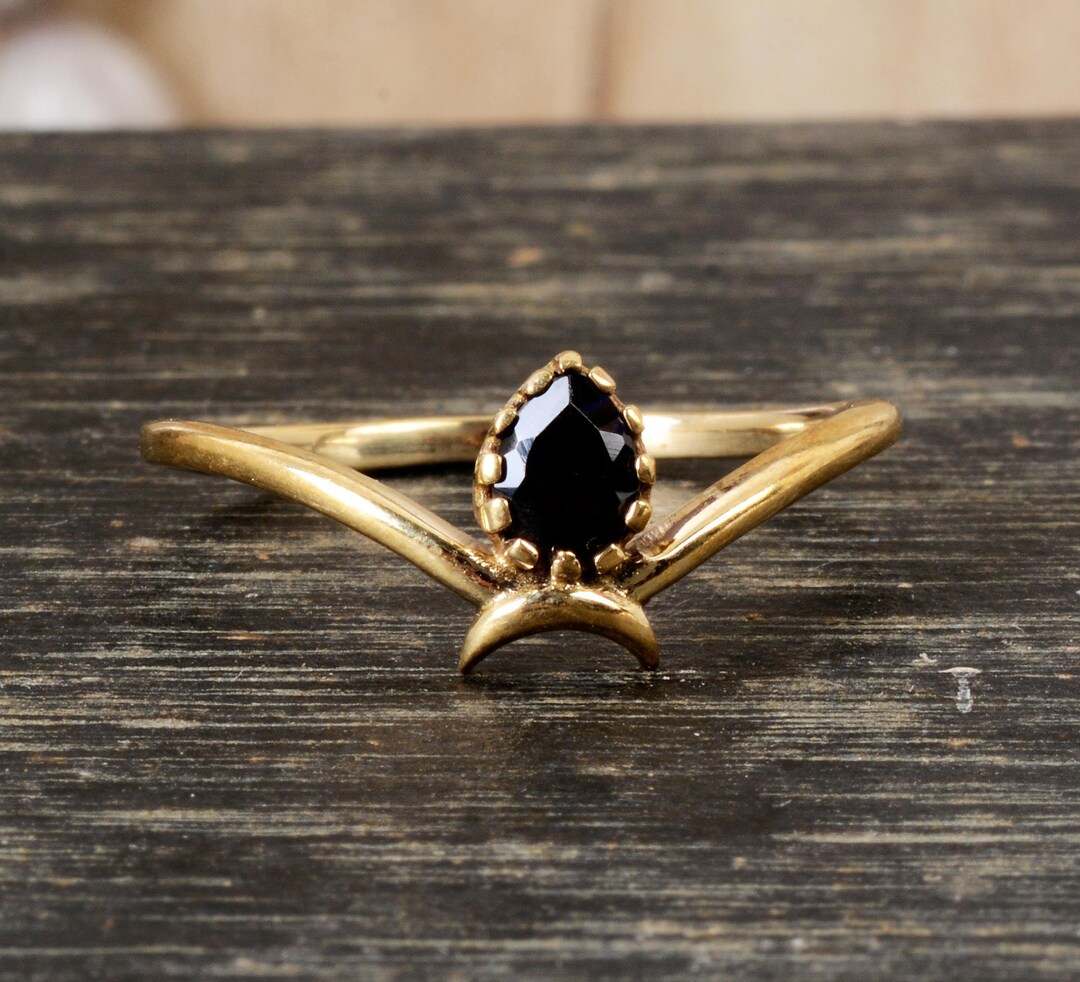 Bague Elios Soleil doré Onyx noir