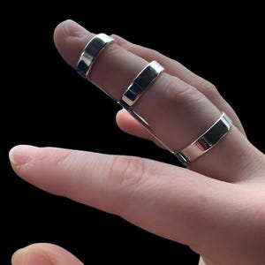 Thumb Splint 925 Silver Ring, MCP Hyperextension Splint, Arthritis Rings, Trigger splint Ring, Adjustable Arthritis Ring, EDS Splint Ring