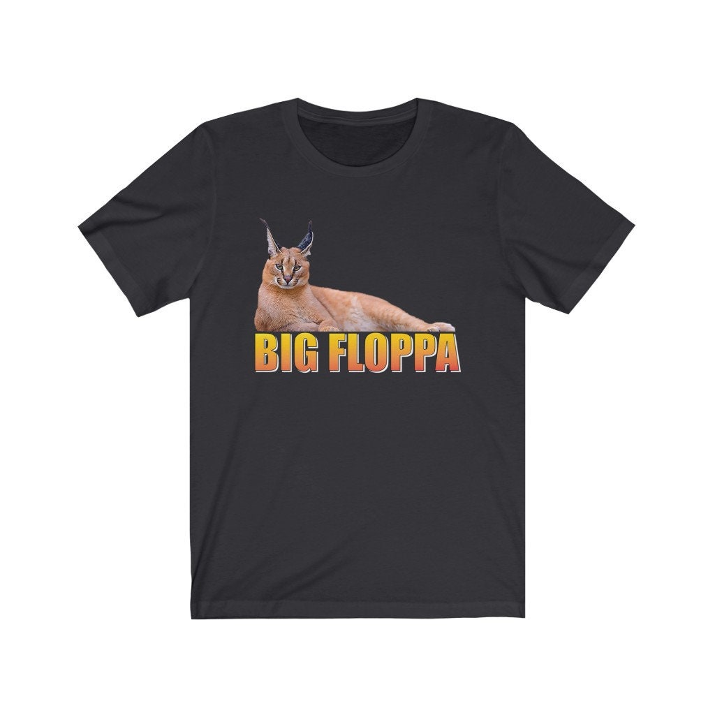 Big Floppa Meme Cat T-Shirt  Funny animals, Cute cats, Cat memes