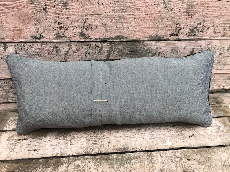 Black Rug pillow vintage Turkish cushion cover lumbar pillow
