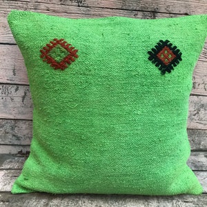 Turkish kilim pillow cover   /hemp over dye /hand woven /turkish vintage hemp kilim pillow....