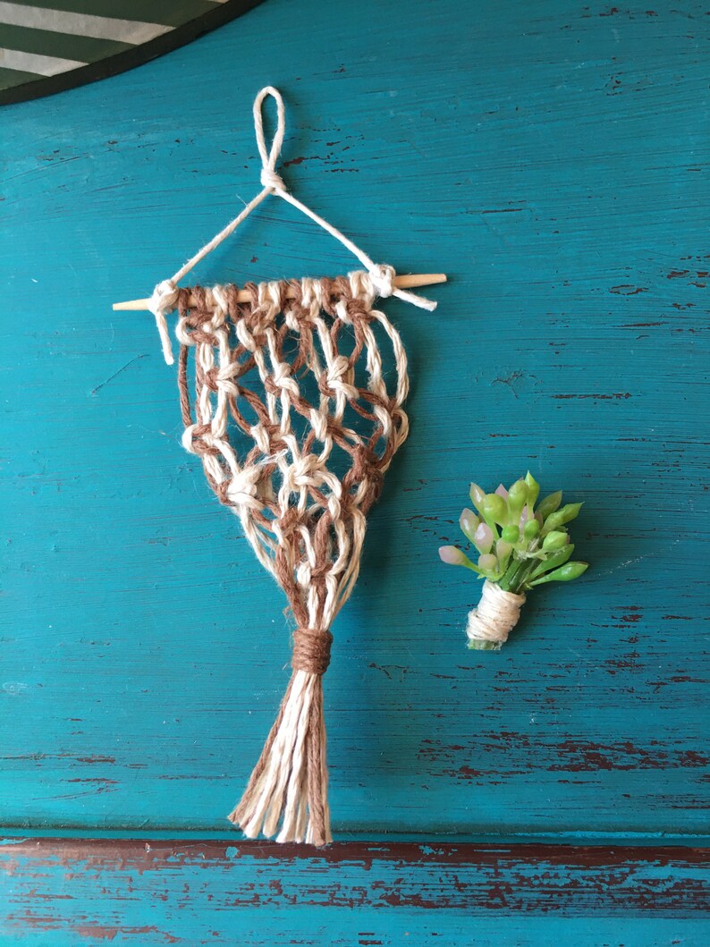 Tiny Macrame Miniature Macrame Dollhouse Miniaturemacrame Etsy