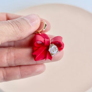 Heart Chocolate Box Earrings: Handmade Polymer Clay Valentine's Gift - Etsy