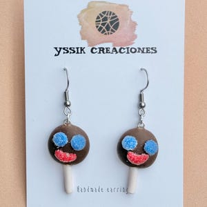 Orecchini Paleta Payaso: orecchini fatti a mano in argilla messicana