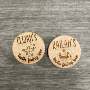 Personalized kids tooth fairy wooden box, custom name box, children’s tooth box gift