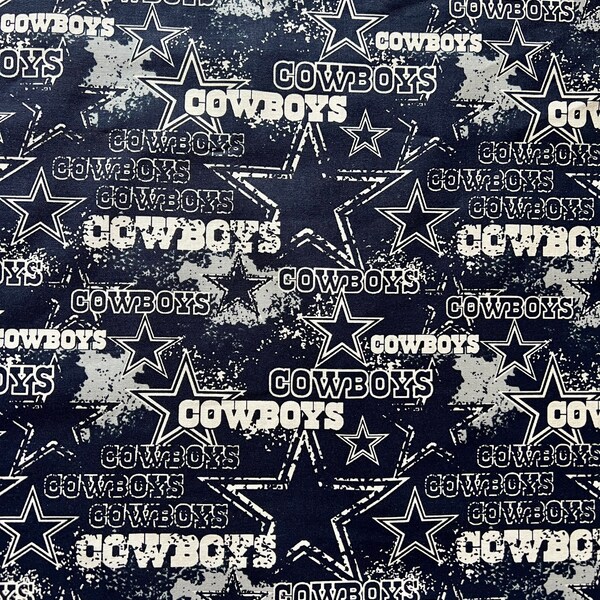 Dallas Cowboys NFL Football Team 100% Cotton Broadcloth Fabric by the Yard