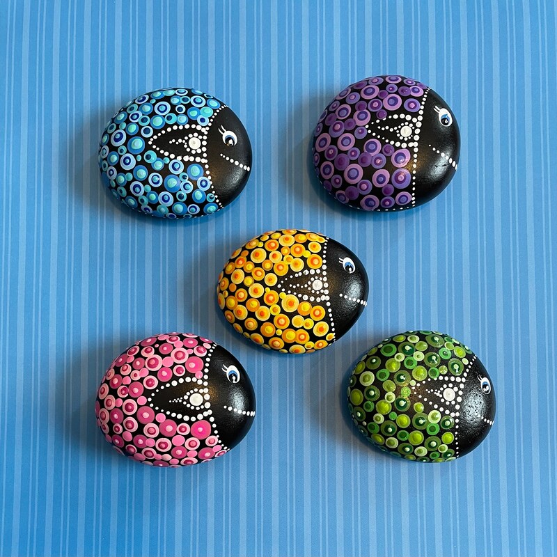 Fish Painted Rocks Images Fish Painted Rock - Etsy