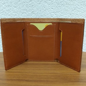 Bolso de cuero de los hombres hechos a mano GELDB-RSE tarjeta de intercambio MONLO monedero único