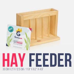 Guineapet® Pine Wood / Kiln Dried Hay Feeder / Rack for guinea pigs, rabbits, chinchillas and small rodents. Kiln dried pine wood.