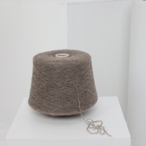 Beige yak-merinogarenmix: breien, weven, haken (100 g)