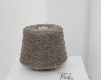 Beige Yak Merino Yarn Blend: Knitting, Weaving, Crochet (100g/3.52oz)