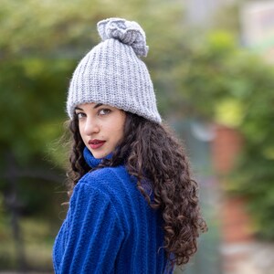 Alpaca wool beanie, Soft knitted wool hat, Alpaca hand made hat, hat beanie for autumn winter spring , Christmas gift B122