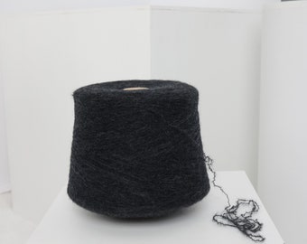 Black Yak Merino Yarn Blend: Knitting, Weaving, Crochet (100g/3.52oz)