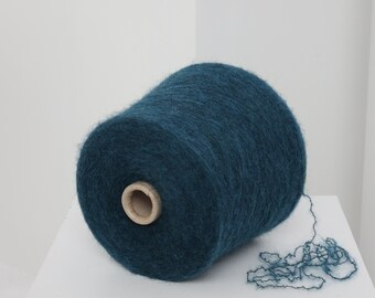 Petrol Yak Merino Yarn Blend: Knitting, Weaving, Crochet (100g / 3.52oz)