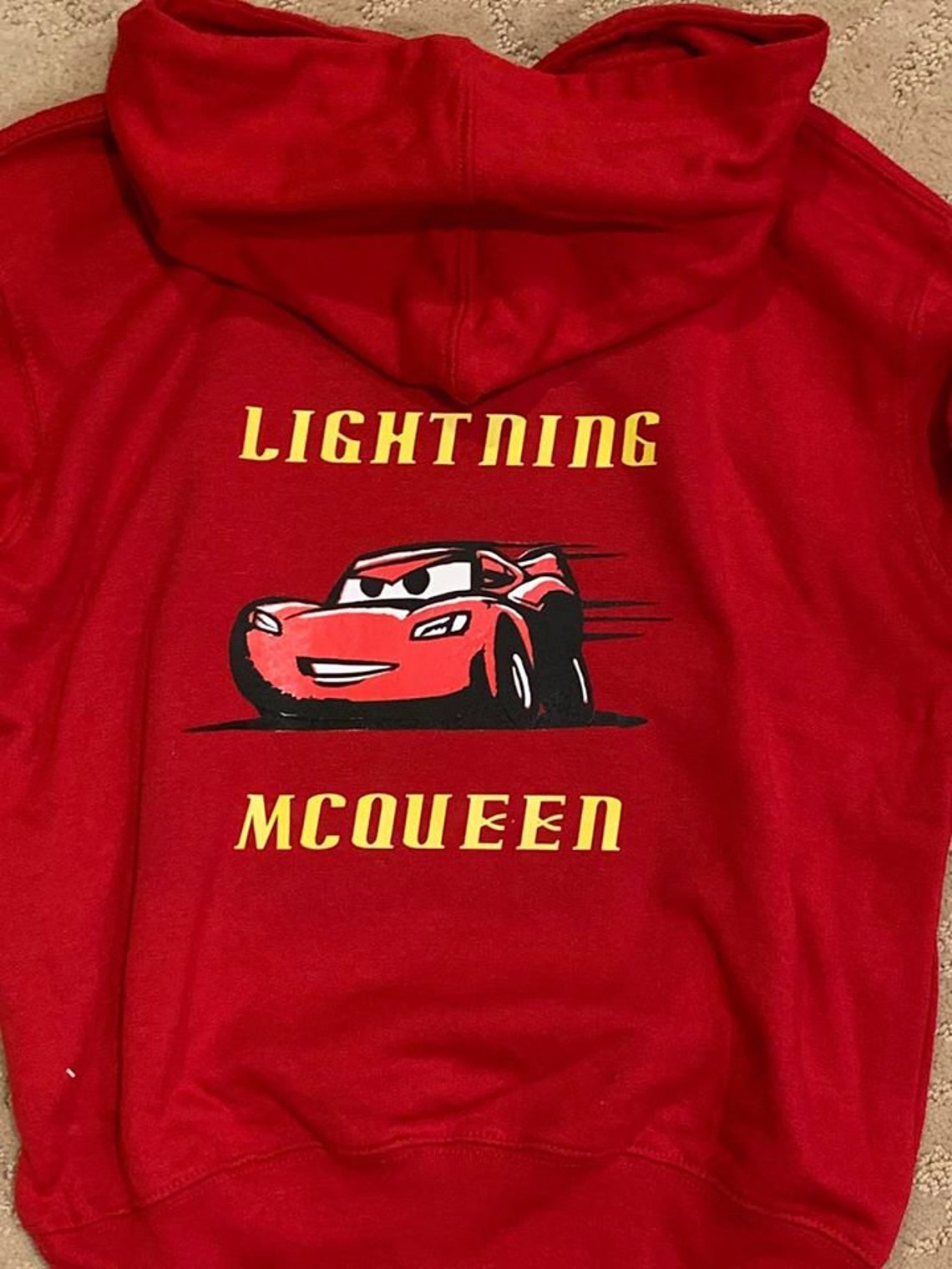 Lightning McQueen Sweatshirt Etsy