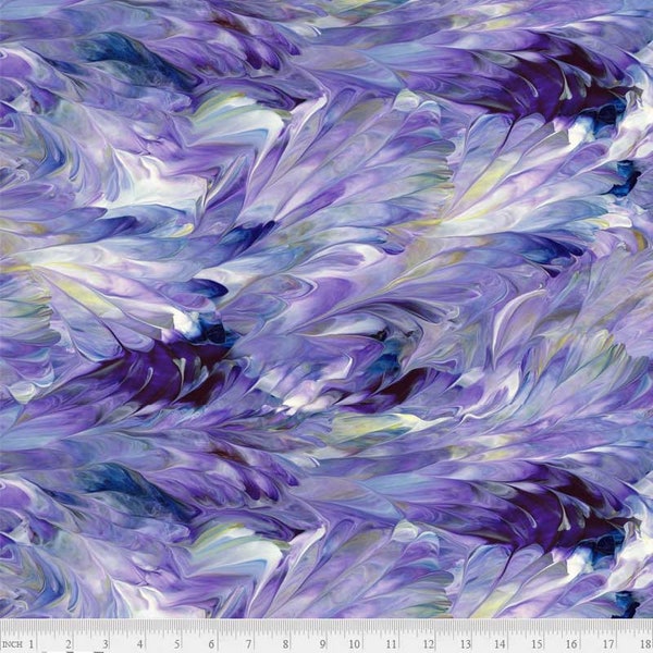108" Wide Fabric, Purple Fluidity, P&B Textiles