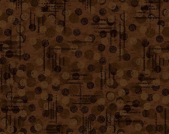 Jot Dot 44" Brown, Blank Quilting Corp, Fabric by the Yard